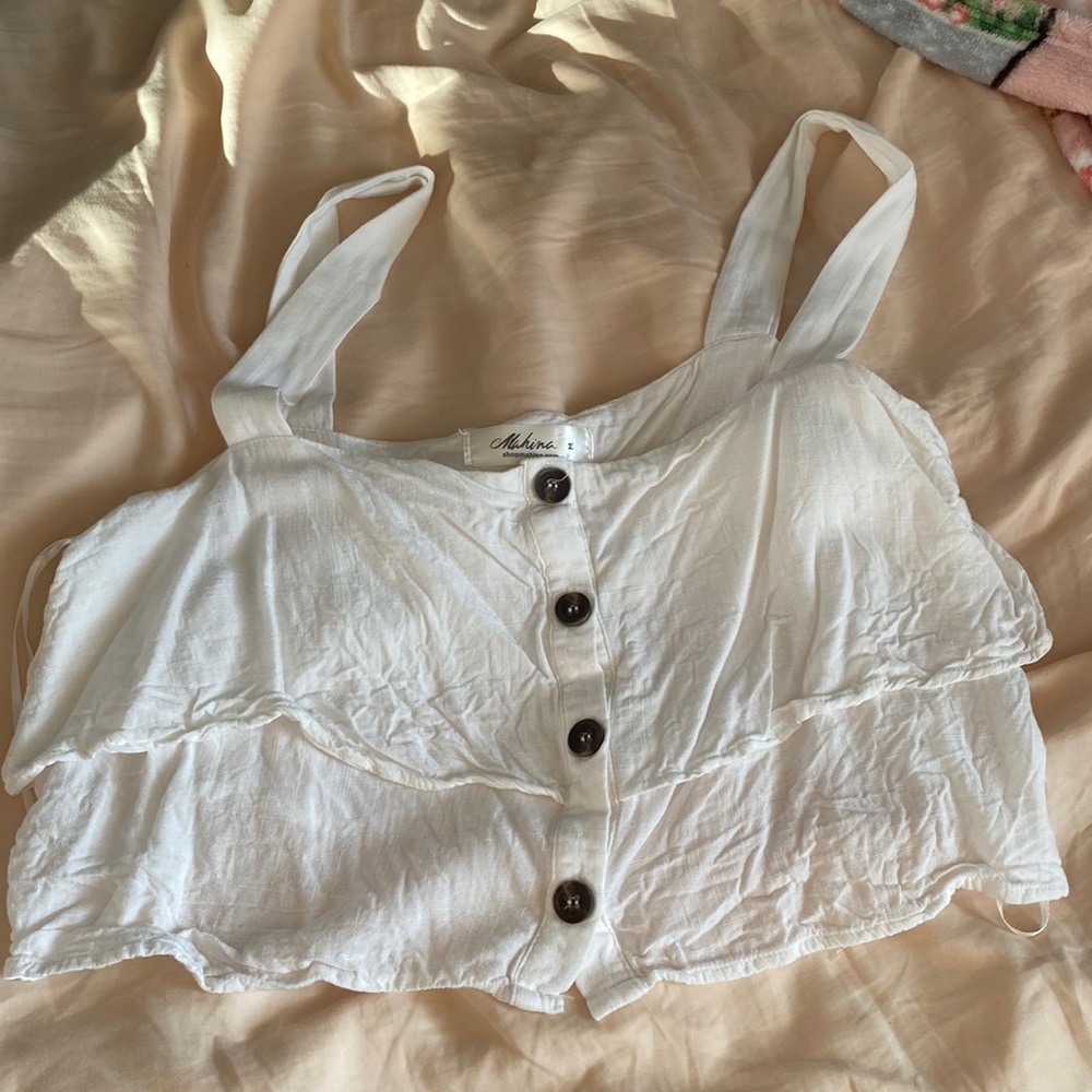 Cropped Flowy Tank
